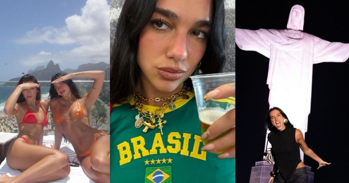 samba,-churrasquinho-e-praia:-saiba-como-foi-a-semana-de-dua-lipa-no-brasil